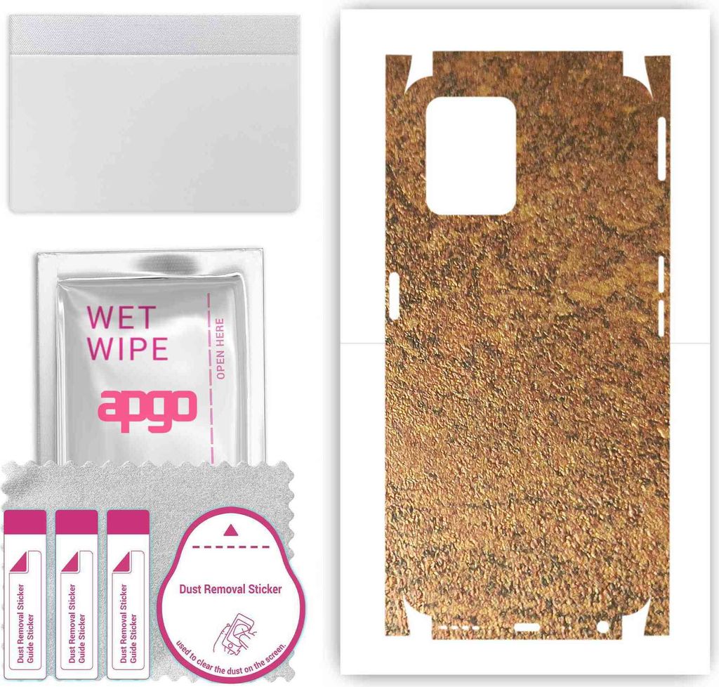 apgo Rückseite + Seiten Schutzfolie, Skin, kompatibel mit Realme 8i, Hinten Displayschutzfolie aus Vinylfolie, kratzfest, einfache Montage - Rosti...