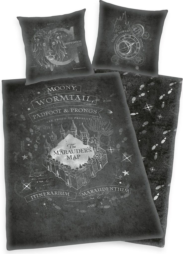 Harry Potter Karte des Rumtreibers Wende Bettwäsche 2tlg Produktbild 1