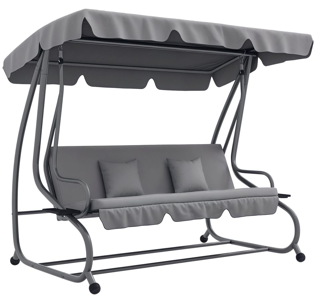 Outsunny Hollywoodschaukel 3-Sitzer Gartenschaukel mit Produktbild 