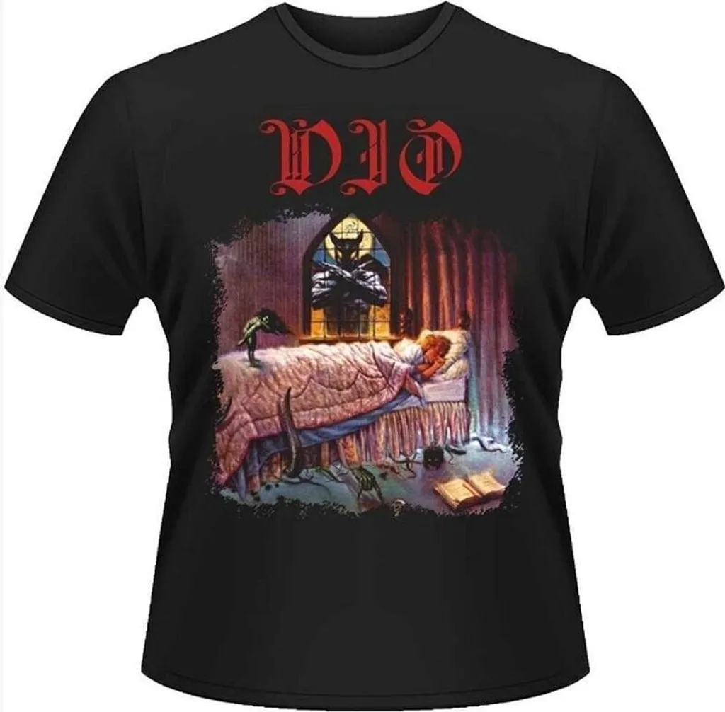 T-shirt Dio Dream Evil durable en noir profond taille M qui ne déteint pas