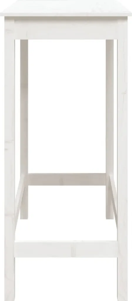 Tavolo Bistrò vidaXL Bianco 100 cm Legno Pino Massiccio per Cucina - 6