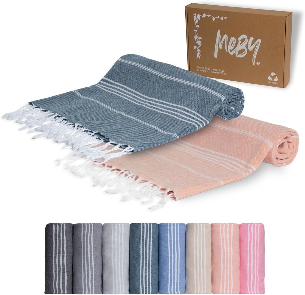 Strandtuch & Saunatuch – Türkisches Hamamtuch 100% Produktbild 