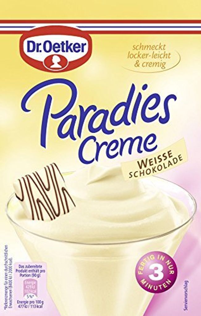Dr. Oetker 778826000 Dr. Oetker Paradies Creme Weisse Image du produit 