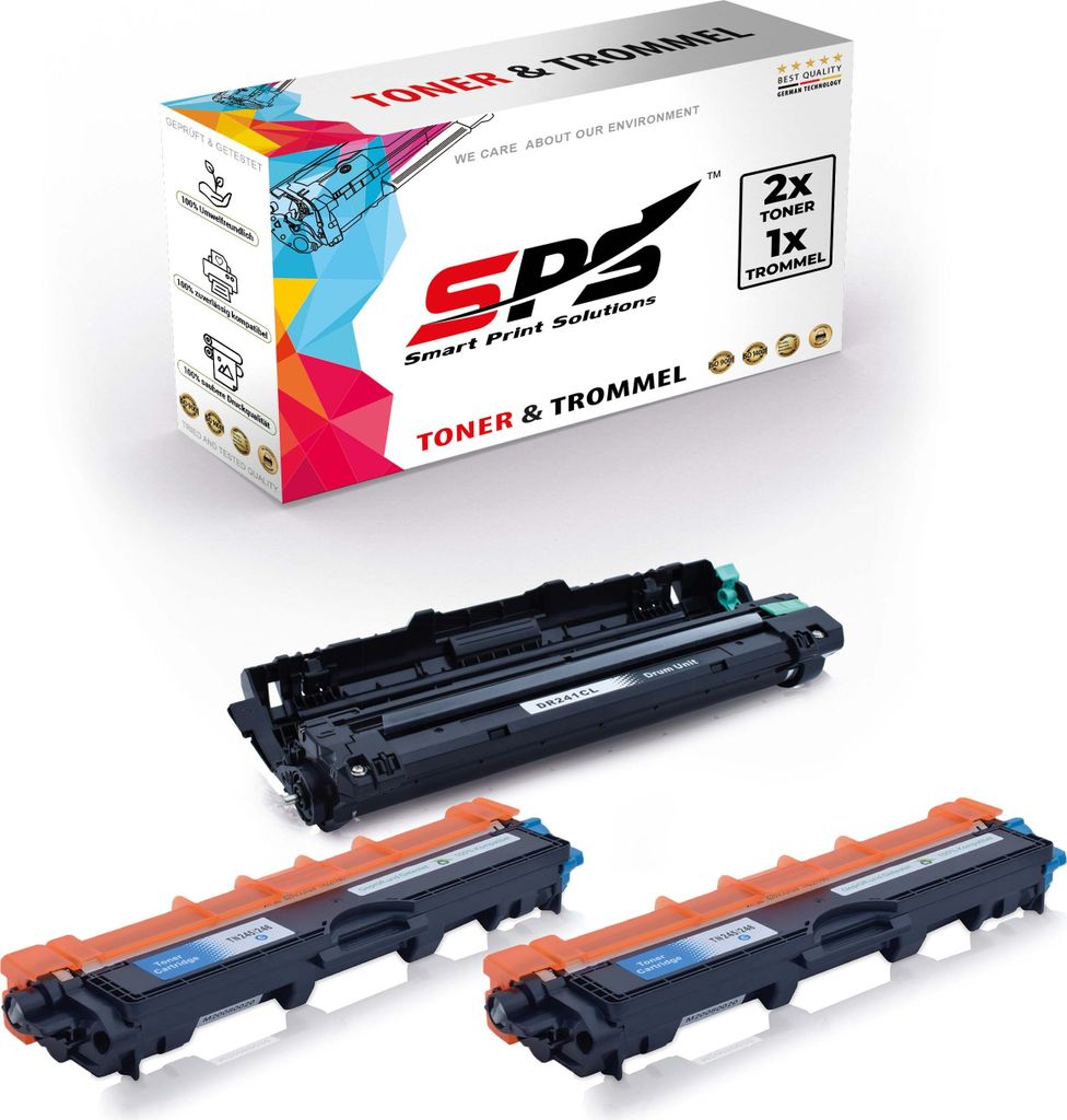 2x TN245 TN246 Toner Cyan + 1x DR241 Trommel kompatibel für Brother MFC-9142CDN Brother DR241 Brother TN245 TN246 MFC-9130 MFC-9130CW MFC-9131 MFC...
