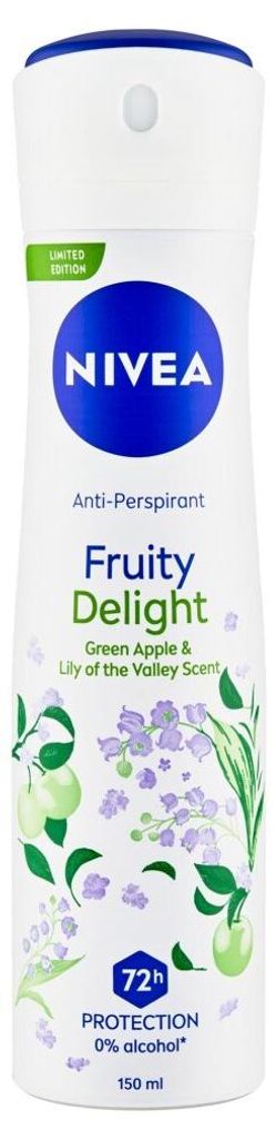 Nivea Fruity Delight Antitranspirant Spray, 150 ml - Lang anhaltender, frischer Schutz für Ihre Haut