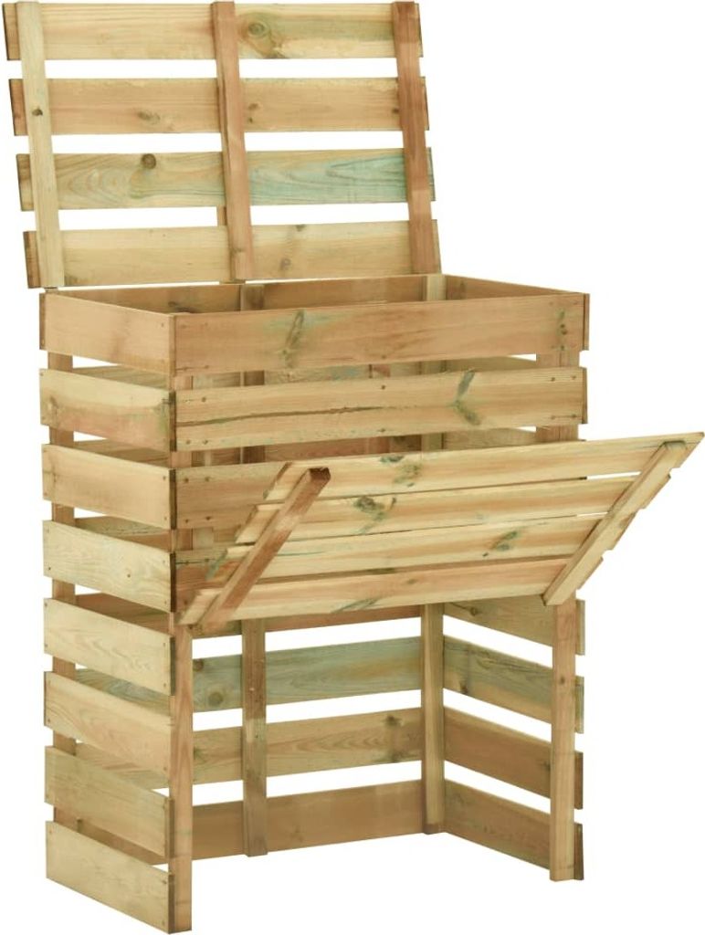 Compostbak voor de tuin, gemaakt van geïmpregneerd Productafbeelding 
