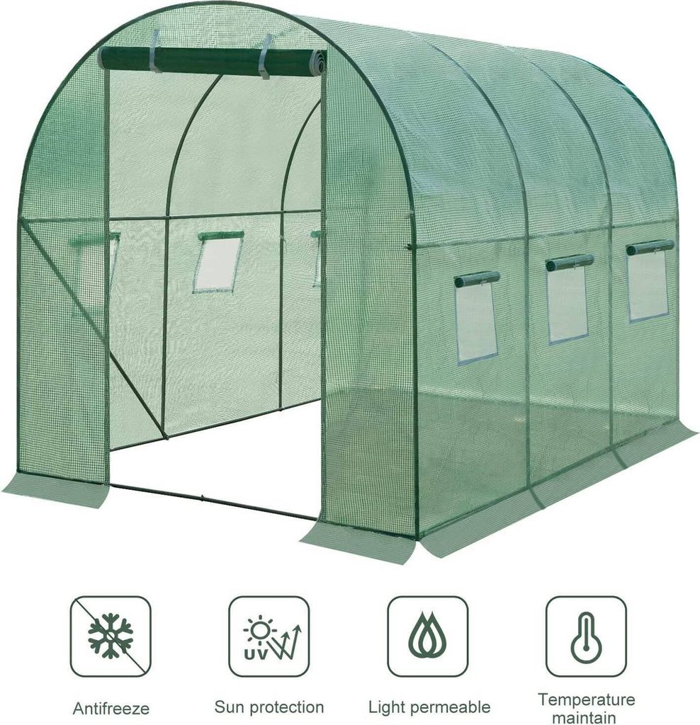 WOLTU Gewächshaus, Tomatenhaus mit Tür 6 Fenster, Produktbild 5