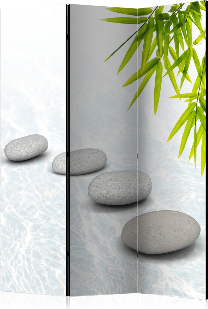 3-teiliger Doppelseitiger Vlies Paravent - Stoic Calm Produktbild 