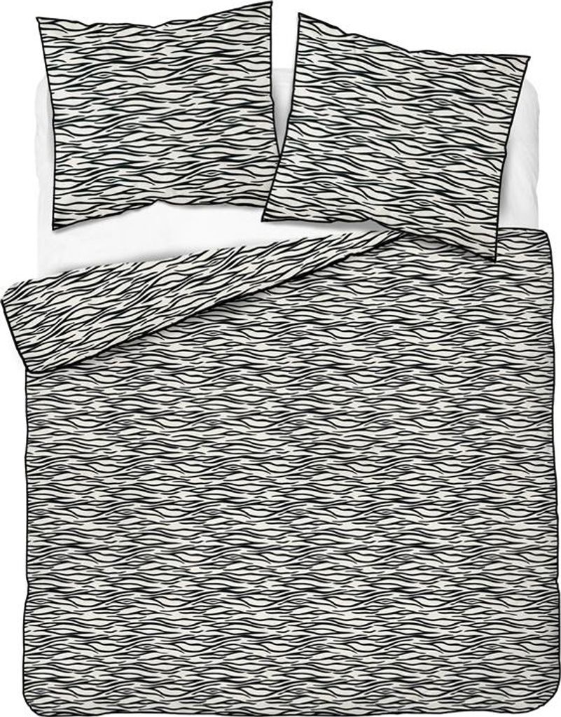 Bettwäsche, Perkalbettwäsche, mit Paspel, elegant 160x200 5591b Zebra