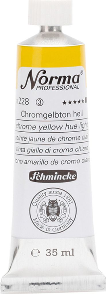 Schmincke 35ml Norma Professional Chromgelbton hell Öl 11 228 009