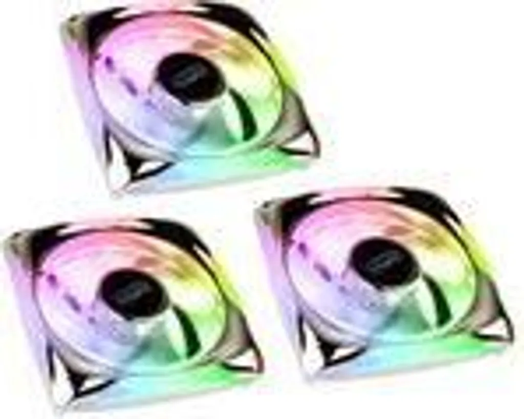 Kit de 3 Ventilateurs PC ARGB Lamptron PLUTO+ PWM pour Boîtier Gaming