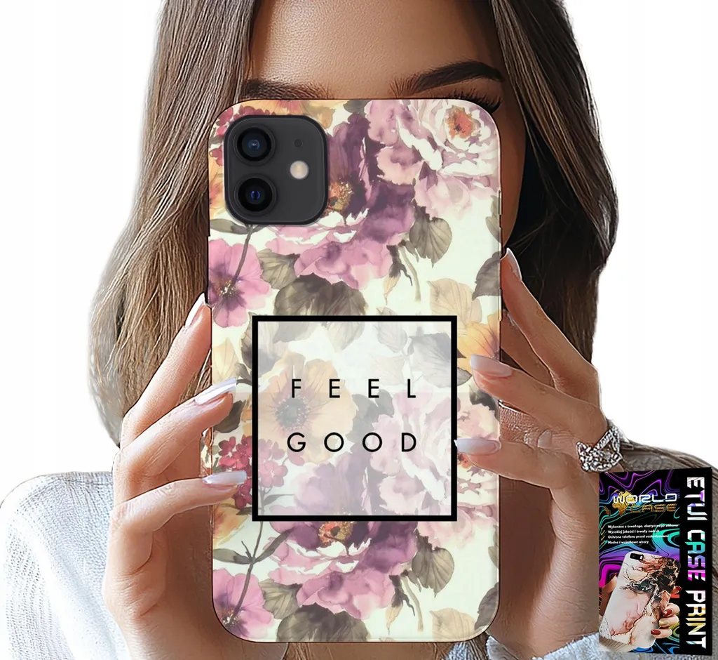 Cover iPhone 13 Mini Floral Design | Accessorio Donna Chic + Glass