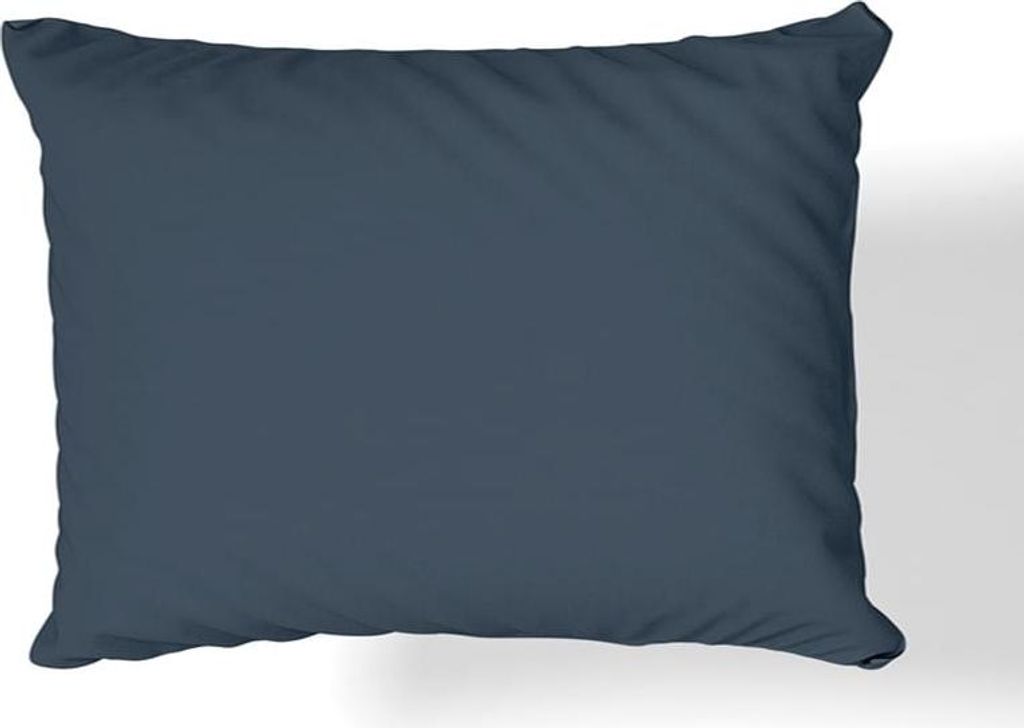 Baumwollsatin-Kissenbezug 50x60 Graphit