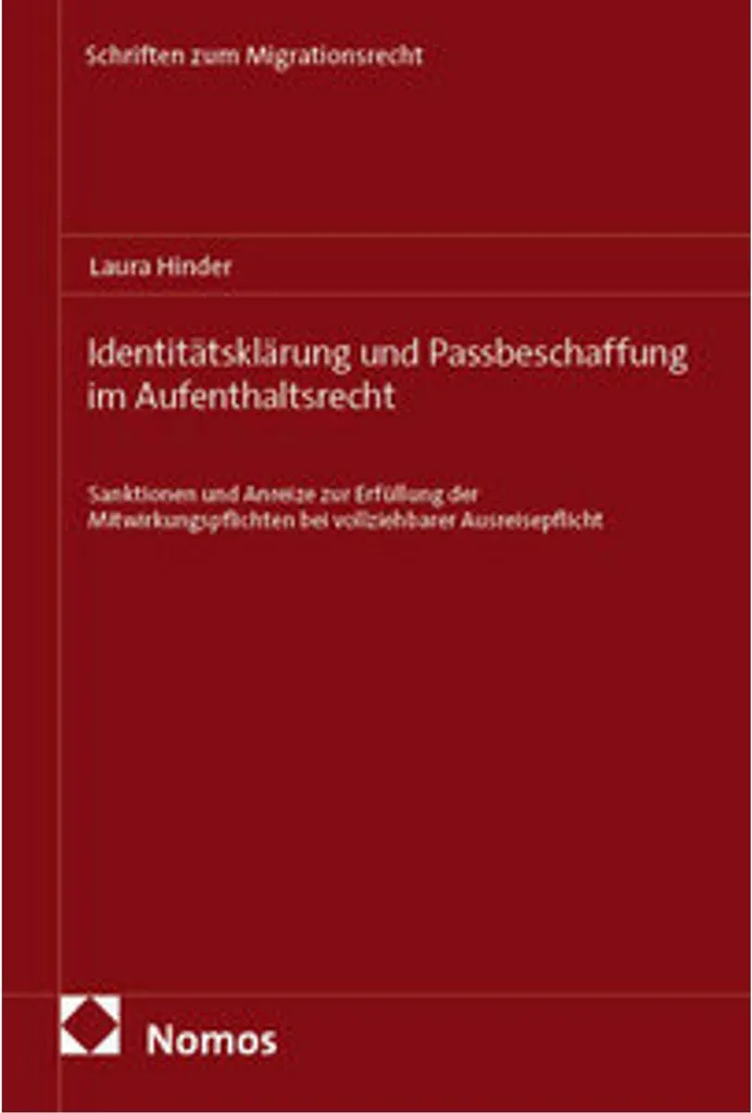 Livre de Droit : Identitätsklärung et Passbeschaffung pour Étrangers