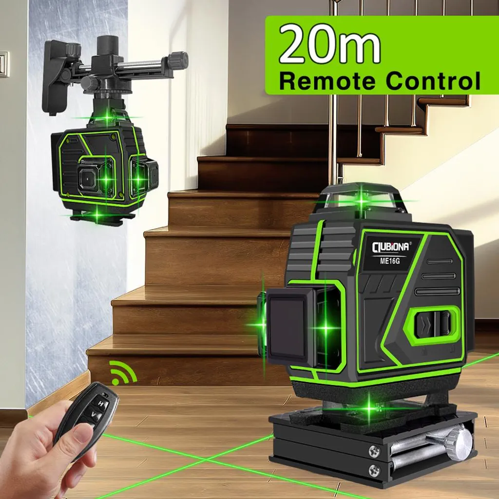 Niveau Laser 4D 16 Lignes ME16G2 avec Télécommande pour Chantier - 4