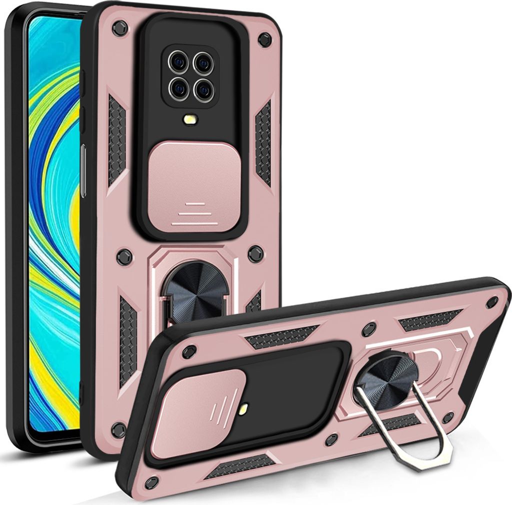 Redmi Note 9 Pro Hülle mit 360° Drehbarer Magnetische Ring Ständer Halter Dia Kameraschutz TPU Bumper Silikon Schutzhülle für Xiaomi Redmi Not...