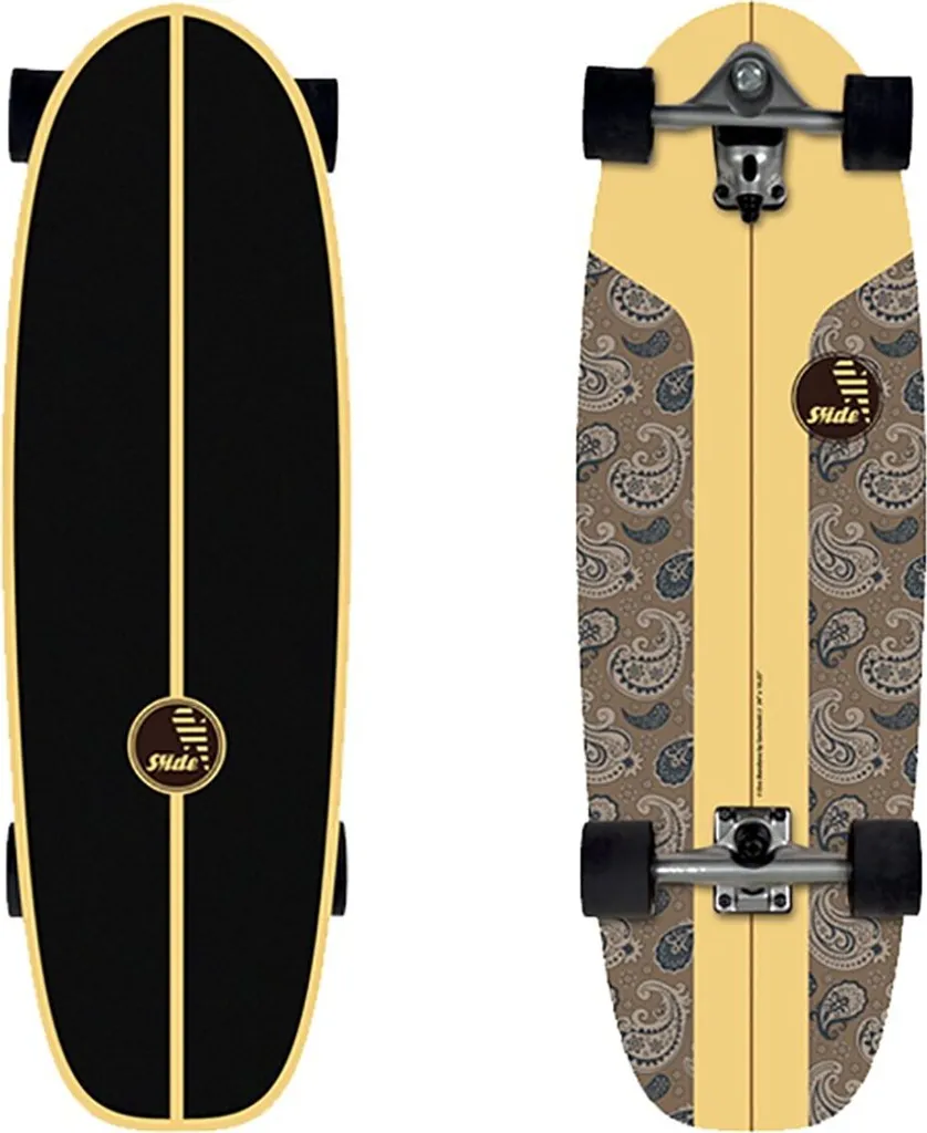Surfskate Slide Evo Bandana 34 Pouces Golden pour Carving et Balades