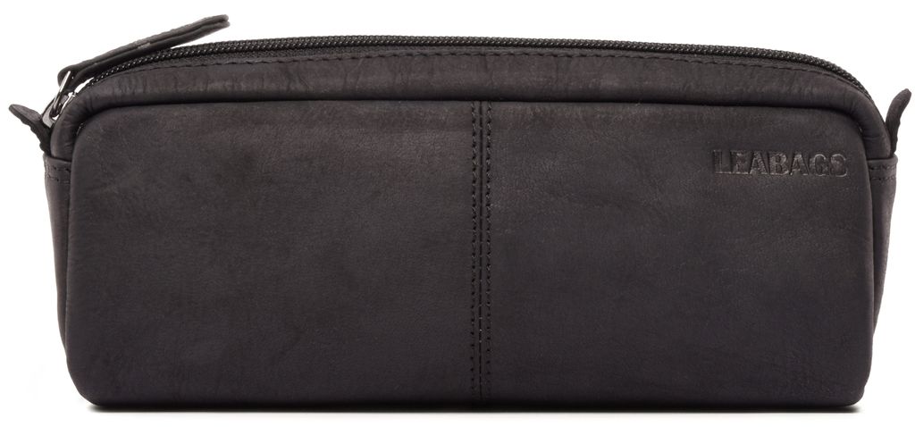 Leder Etui für Großes Werkzeug I Etui für Universität, Schule I Etui für Stifte I Leder Etui I Natur Schwarz