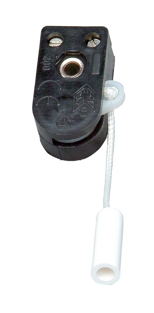 Kopp 191700084, Zugkettenschalter, 1P, Kunststoff, Schwarz, Produktbild 
