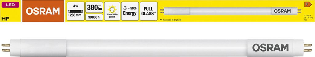 Osram Led Tube T5 Hf 288Mm 4W 3000K Obrázek produktu 