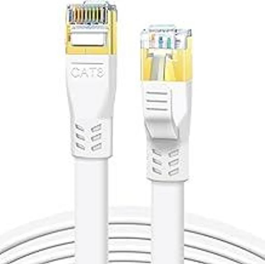 DDMALL Cavo Ethernet Piatto CAT 8 - Alta Velocità per Ufficio e Casa