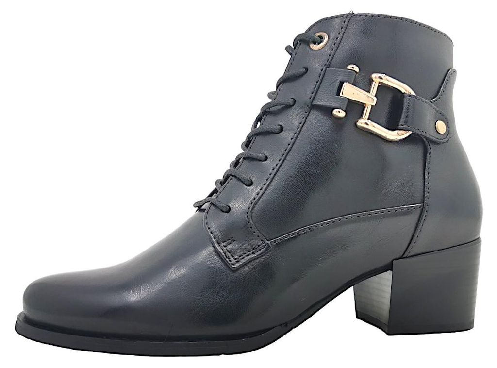 regarde le ciel  Damenschuhe Stiefeletten Schnürer Schwarz Produktbild 