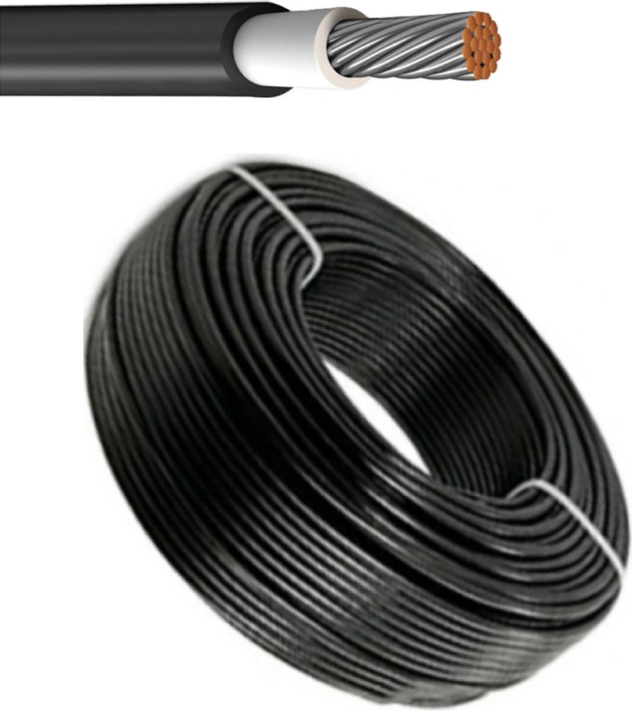 TRANGO 25 Meter Solarkabel ST-0122-25MB in Schwarz 6mm² Solarpanel-Verlängerungskabel, Spannung 1500V IP68 Wasserdicht Solarmodul Verlängerungsk...