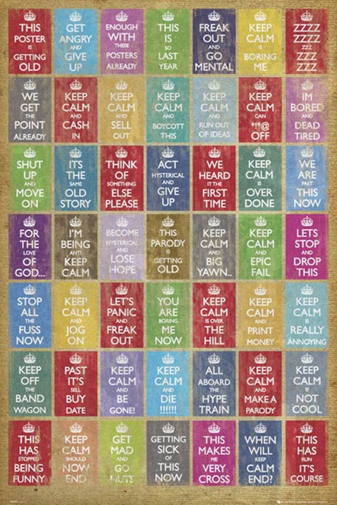Keep Calm - Poster - Anti