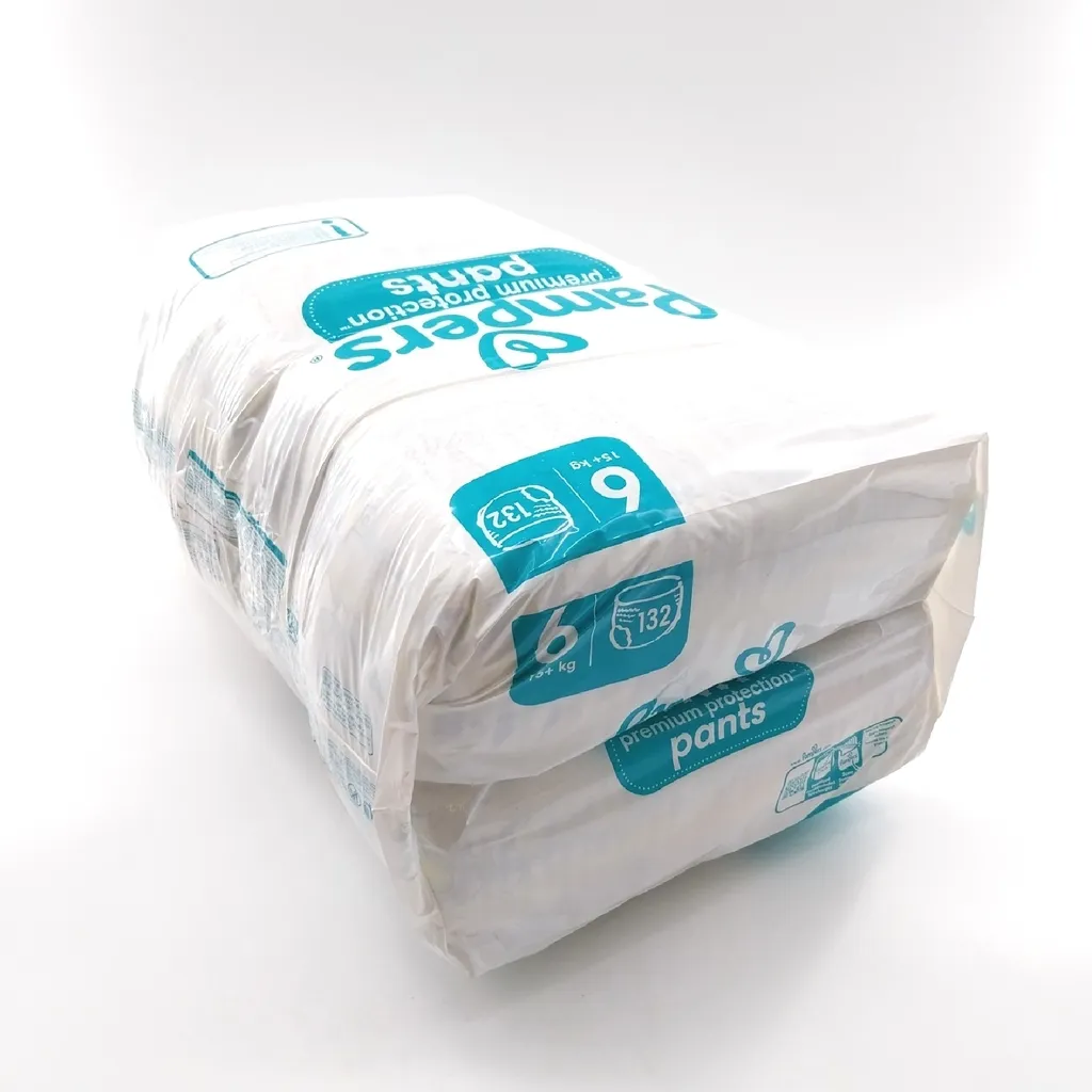 Pampers Protection Premium Taille 6 (15+ kg) Pack Mensuel x132 Couches