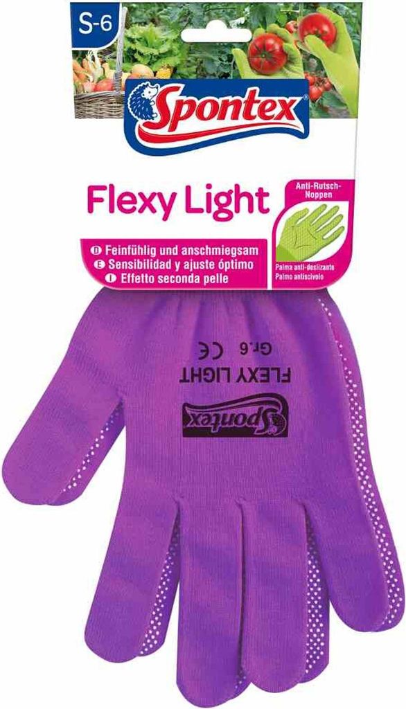 Guanti da giardinaggio Spontex Flexy Light con borchie Immagine del prodotto 