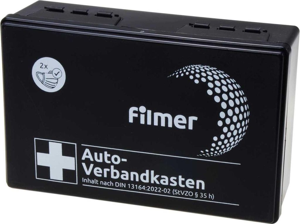 Filmer 17.996 Kfz-/ Auto Verbandkasten - DIN 13164 2022-02