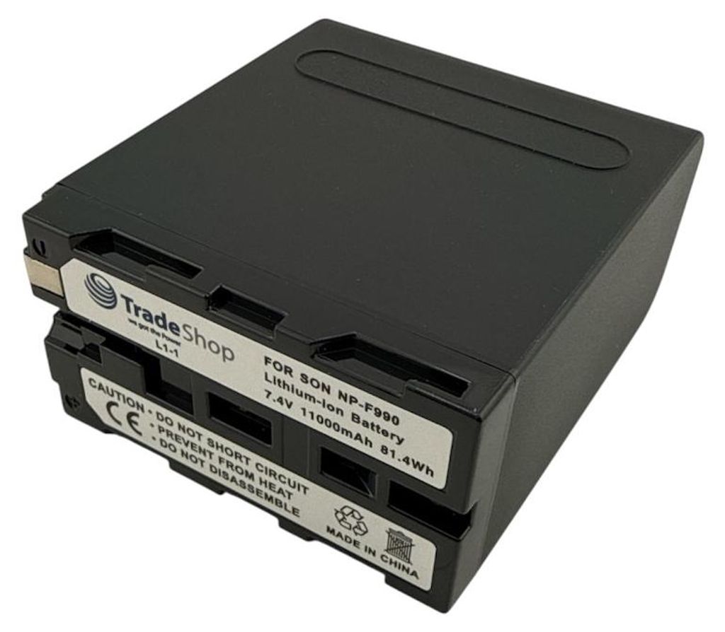 Trade-Shop Kamera Li-Ion Akku 11000mAh für Sony DCR-TRV4 DCR-TRV15 DCR-TRV28 DCR-TRV30 DCR-TRV49E DCR-TRV51 DCR-TRV57 DCR-TRV58(E) DCR-TRV59