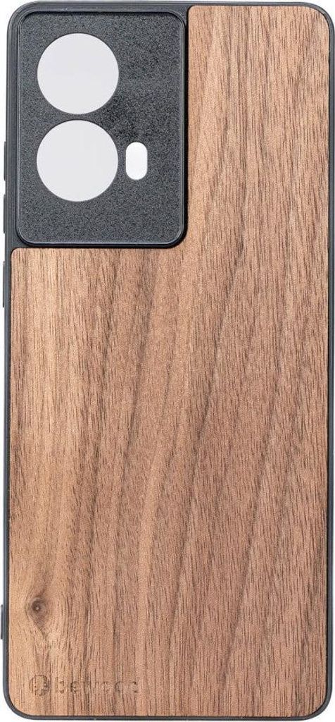 Holzhülle für Motorola Moto G85 5G, Bewood Amerikanischer Nussbaum