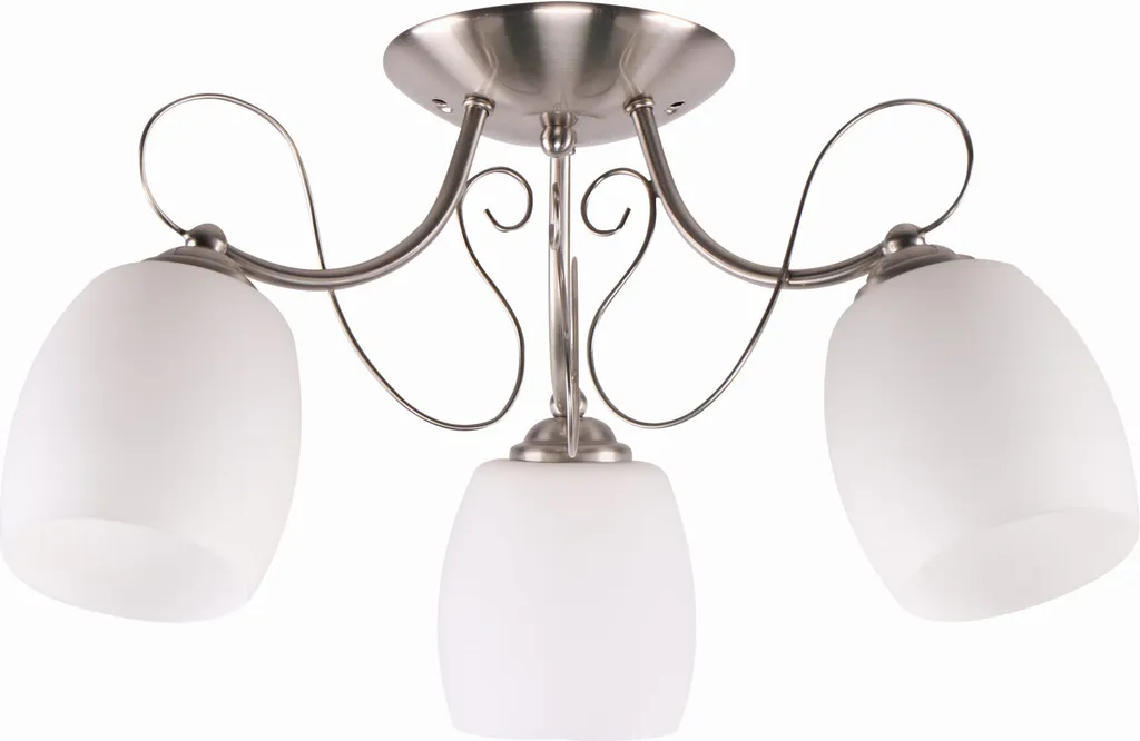Lustre AMBA 3xE27 Métal et Verre - Luminaire robuste et design moderne