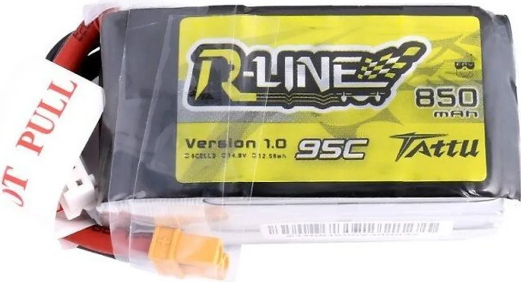Batterie LiPo Tattu R-Line 850mAh 4S 95C : Évitez les Chutes de Tension