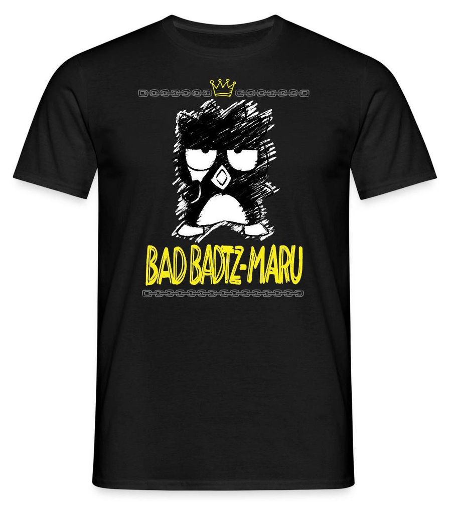 Spreadshirt Bad Badtz Maru Skizzen Stil Männer T-Shirt, 4XL, Schwarz