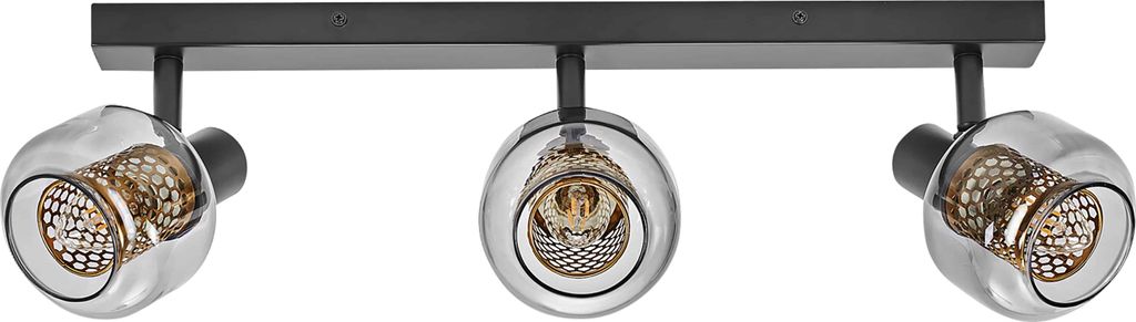 LEDVANCE LED-Deckenleuchte 4058075838055, 3 x E14, 8,4W, 750lm, 2700K, schwarz