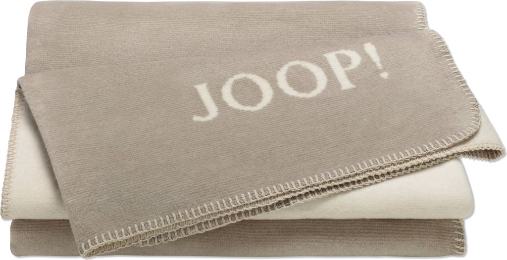 Joop! Melange Doubleface Wohndecke stein-natur 150 x 200 cm Produktbild 