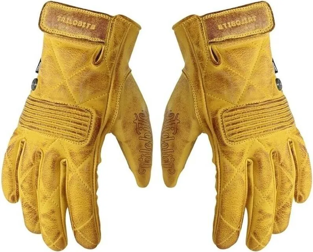 Gants de Route Trilobite 1941 Faster Yellow - Confort et Style Rétro L