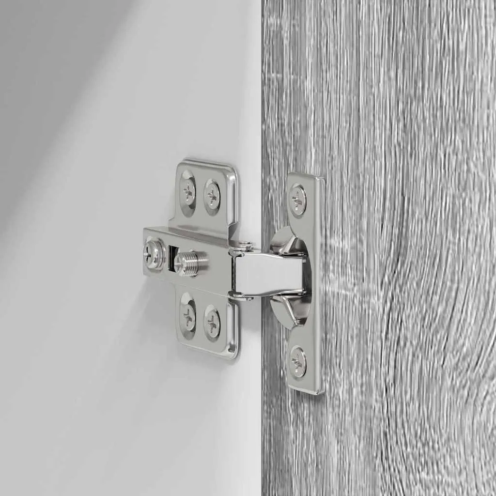 Armadio a Parete SYFAX 30x100 cm Grigio Sonoma - Arredo Essenziale - 9