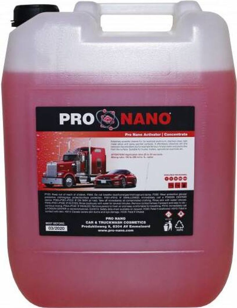 20L ProNano Aktivator Auto & LKW | Extrem kraftvoller Reiniger für Aluminium, Edelstahl, Leichtmetallsorten und gespritzte Oberflächen | Konzentrat