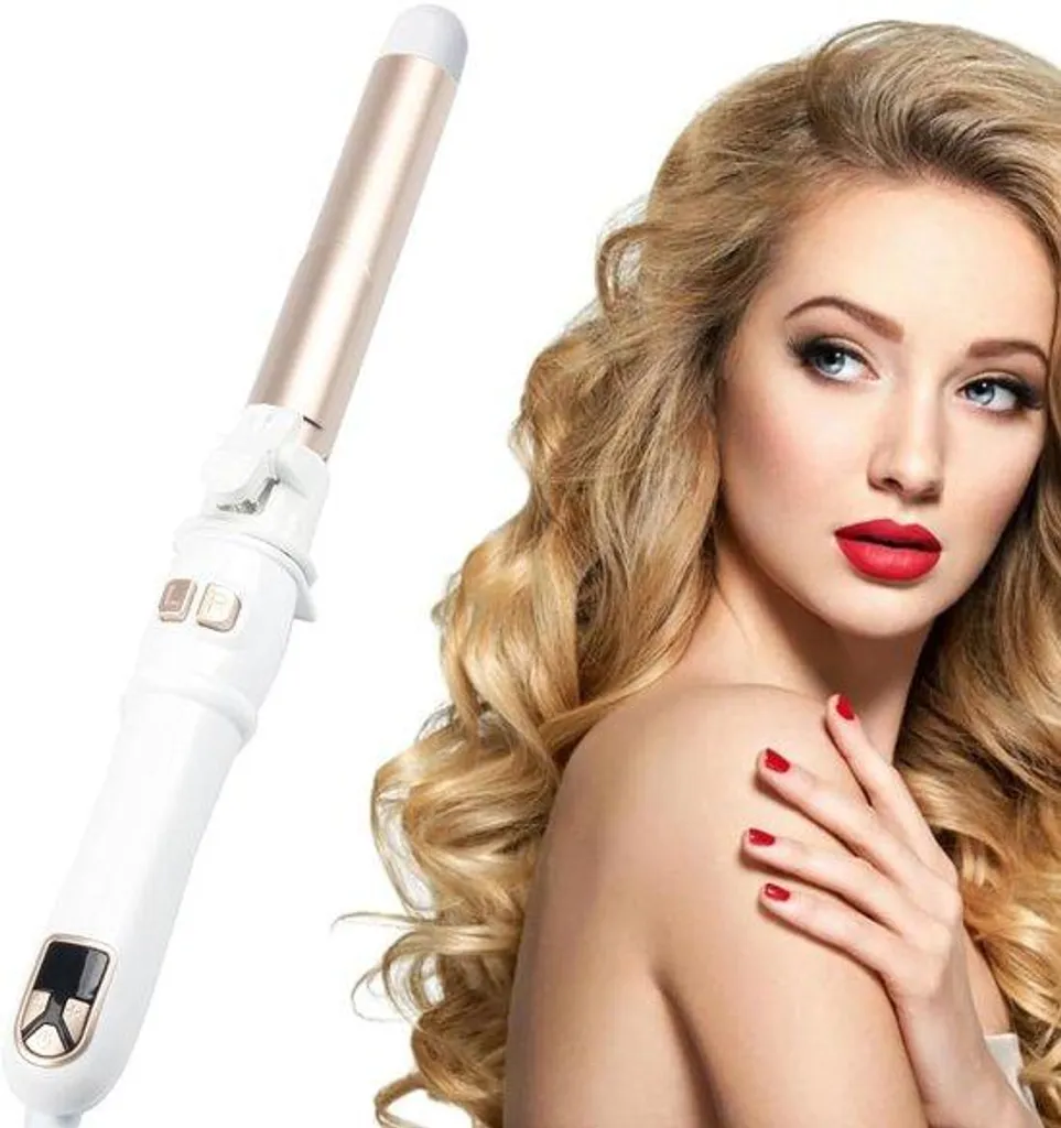 Boucleur cheveux longs automatique 28mm blanc pour boucles sans effort