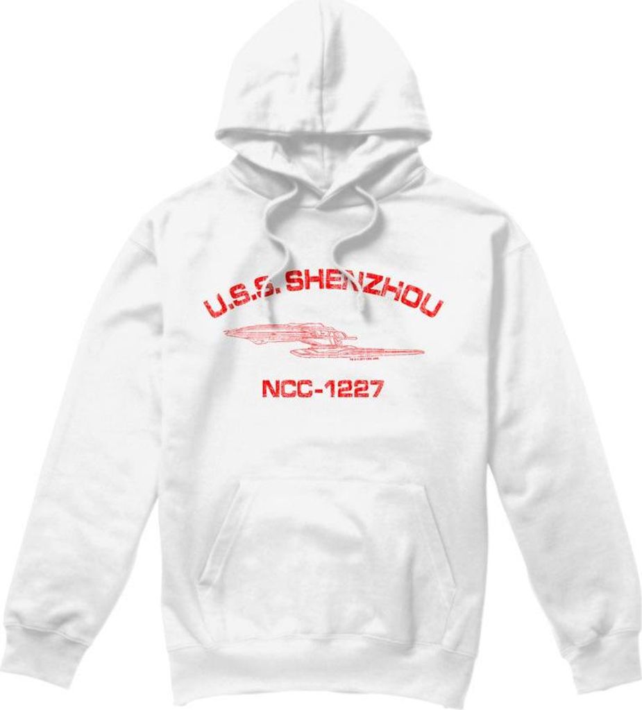Star Trek - "Shenzhou Athletic" Kapuzenpullover für Herren TV8168 (XXL) (Weiß)