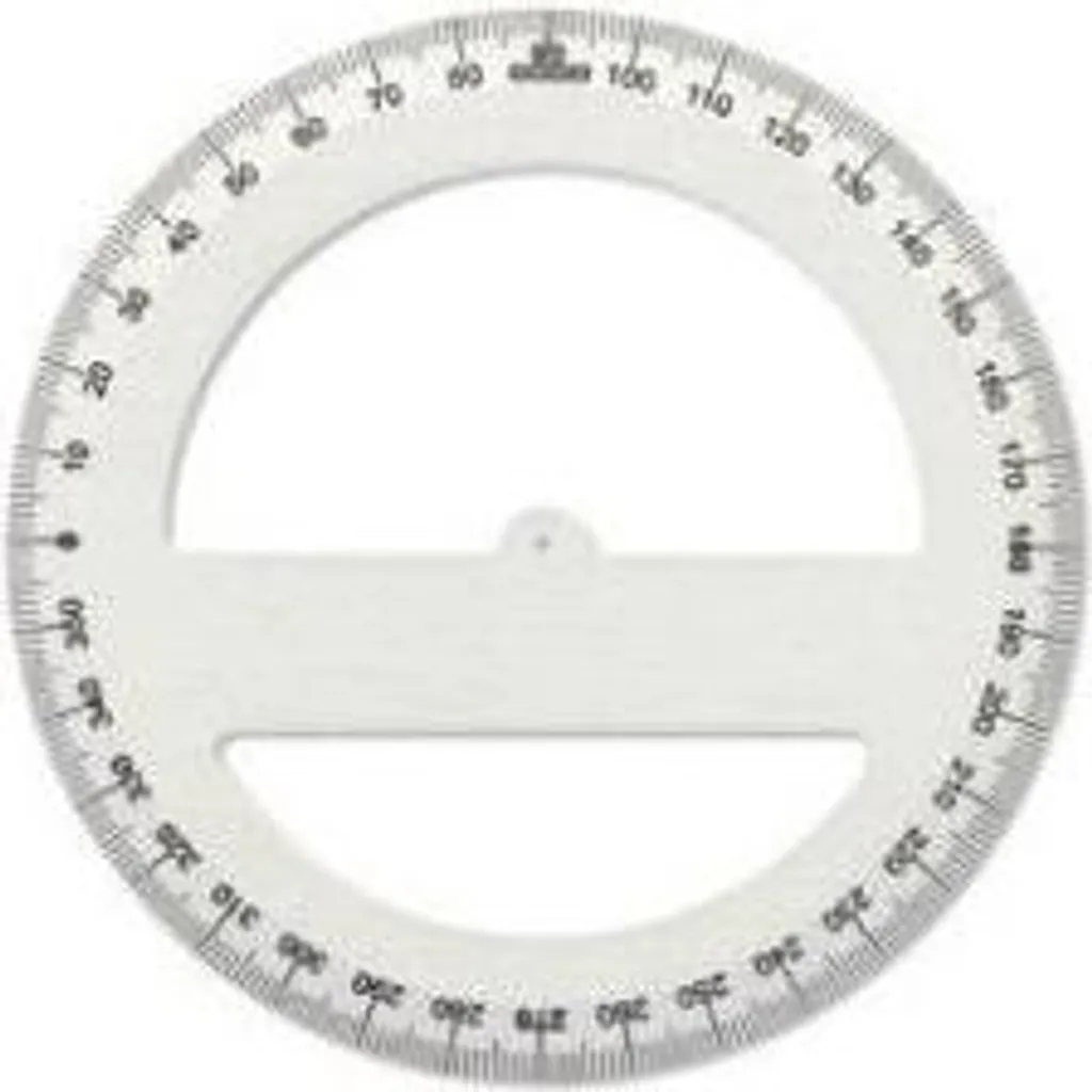 ARDA 18715 Rapporteur d'angle en aluminium cercle complet 360° précis