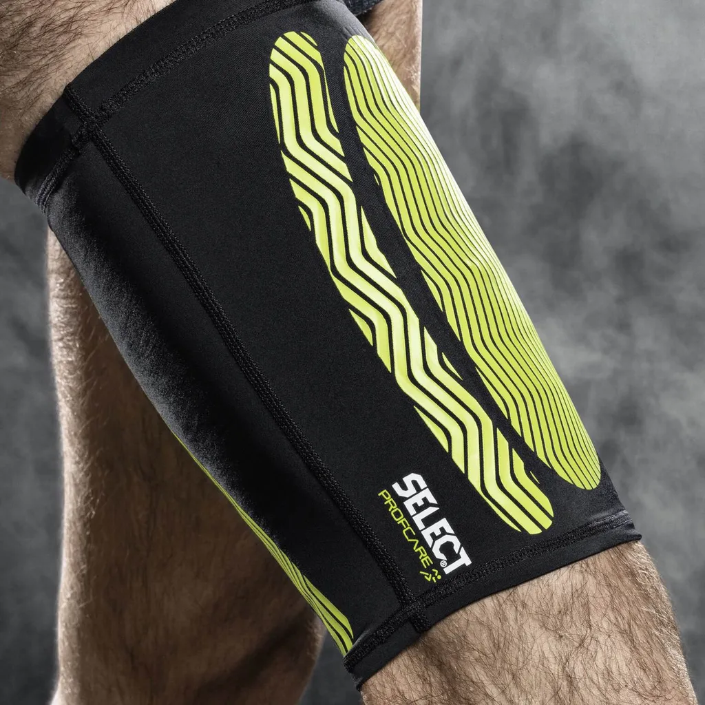 Manchon de cuisse extensible noir XL à maintien musculaire renforcé