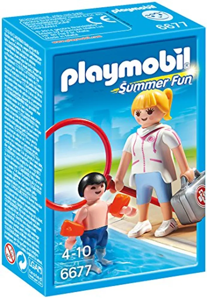 Surveillante de Baignade PLAYMOBIL 6677 pour Jeux de Piscine Été