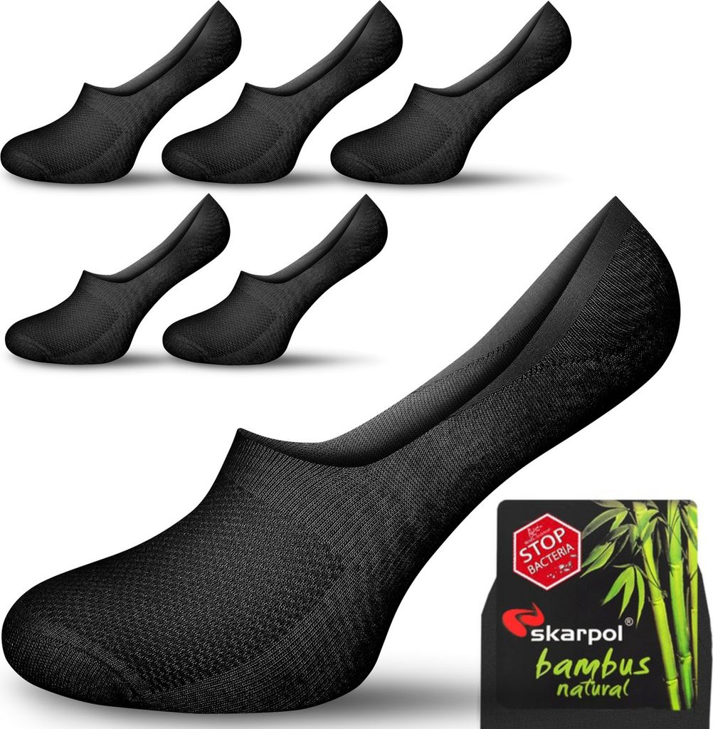 Sestimi Bambus Mikro Sneaker Socken Art. 29 – 5er Pack | Unsichtbar, antibakteriell, Silberionen | | Komfort & Frische | EU