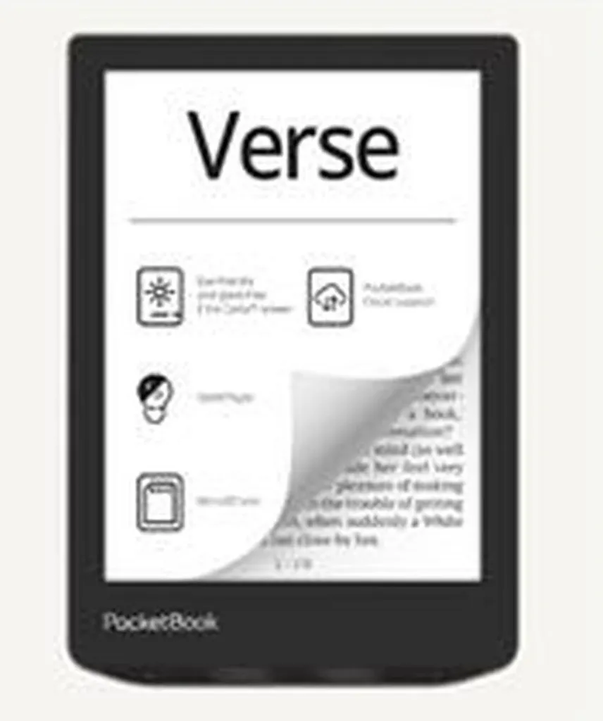 Liseuse PocketBook Verse 8 Go Wi-Fi pour Lire sans Fatigue Oculaire