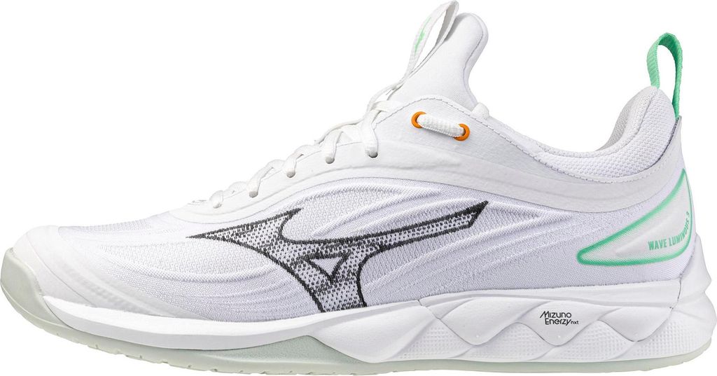 Mizuno Wave Luminous 3 - white/black/frozen emerald, Größe:10.5