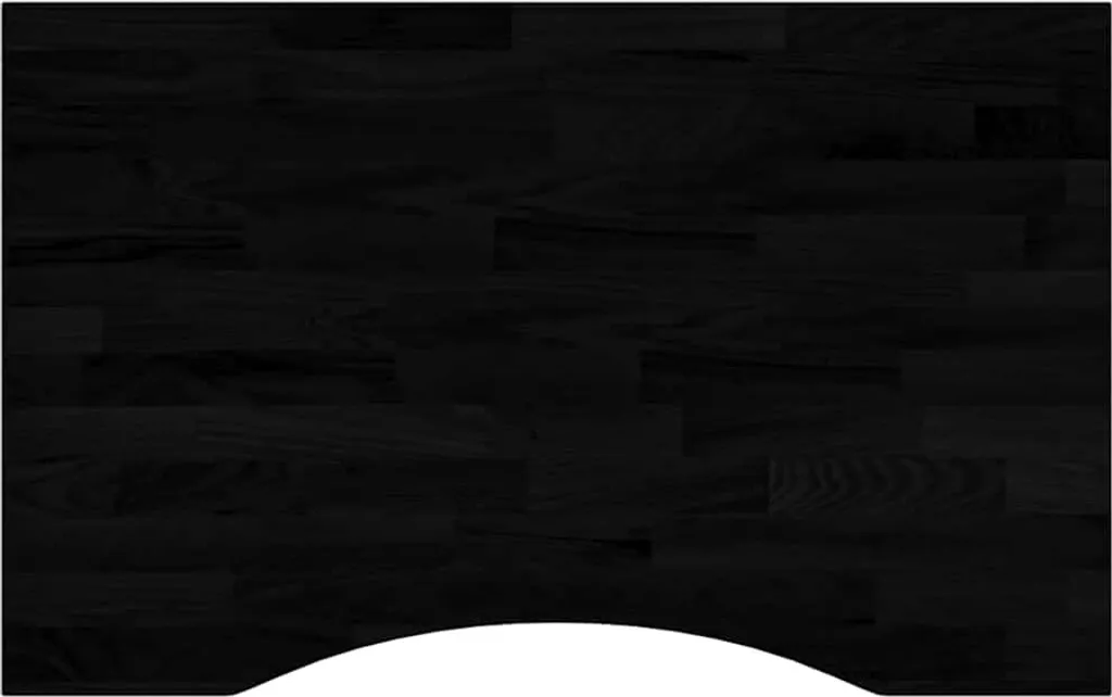 Piano da Scrivania 80x50 cm in Rovere Massiccio Marrone Scuro - Artigianale